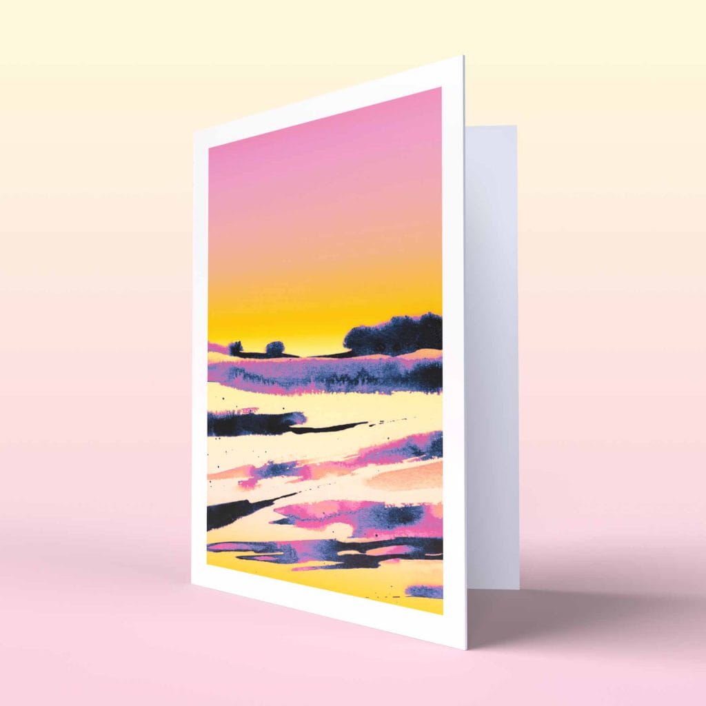 Sunrise | Calm – A6 Greeting Card - Paper + Land